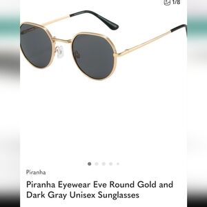 Piranha Gold and Dark Gray Sunglasses